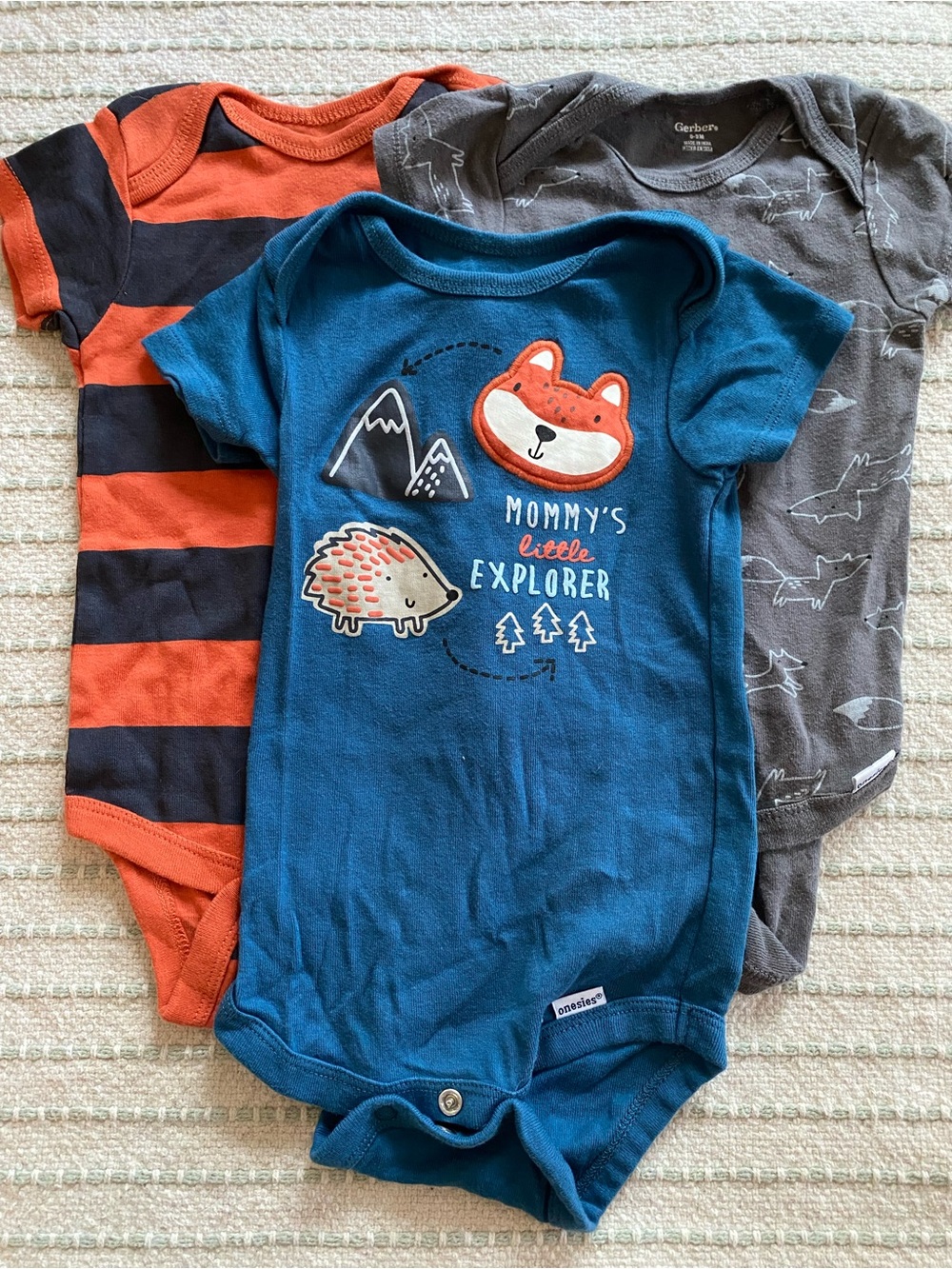 Set of 3 Gerber 6-9 Month Onesies